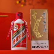 贵州茅台酒 飞天茅台 酱香型白酒 53度 200ml 惠群贵礼礼盒（酒+铜包银杯）