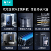 云米（VIOMI）燃气热水器家用16升AI零冷水 APP控制 智能恒温 触控大屏 健康畅快洗 Super系列JSQ30-VGW1626