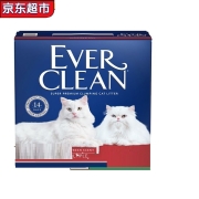 铂钻猫砂EverClean美国进口膨润土猫砂高效除臭持久抗菌清香无尘猫砂25磅  25磅 （红标）