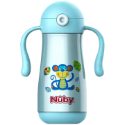 PLUS会员：Nuby 努比 儿童带吸管保温杯 300ml