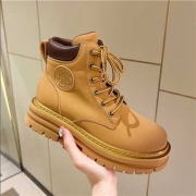 plus会员：SENMA/森马 马丁靴女 户外徒步工装靴 休闲百搭