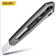 有券的上：得力 deli 塑柄美工刀  大号 18mm DL018C  2件