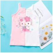 Hello Kitty 凯蒂猫 女童背心女童吊带透气上衣春夏上新2件装