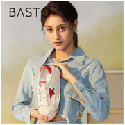 BASTO 百思图 2022春季新款贝壳头溶解鞋厚底板鞋女鞋运动休闲鞋IA068AM2