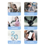 漫步者（EDIFIER）FitPods 真无线主动降噪蓝牙耳机 降噪耳机 通用苹果安卓手机 荼白色