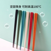 京东京造 筷子 健康筷 家用抗菌日式尖头餐具套装分餐筷6双装