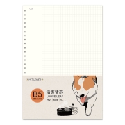 齐心(Comix)康奈尔方格活页本替芯文具笔记本子内芯20孔A5/60张 米团儿联名系列   C4933