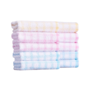 京喜APP:洁丽雅 新疆长绒棉毛巾 格子随机 2条 60*30cm 55g/条