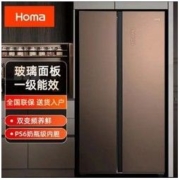 Homa 奥马 455升冰箱对开门超薄 一级能效双变频风冷玻璃面板BCD-455