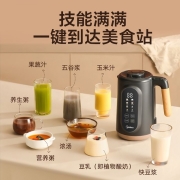 美的（Midea）豆浆机家用多功能破壁料理机全息彩屏双层防烫免滤预约DJ10B-P701