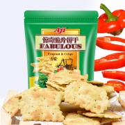 Aji 零食早餐 惊奇脆片饼干 酥脆可口 鲜绿蔬菜味200g/袋