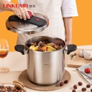 LINKFAIR 凌丰（）304不锈钢高压锅 压力锅 燃气电磁炉通用 快煮锅大容量 22cm压力锅（5升） LFDPC-PT5002
