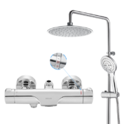 预售、plus会员：MOEN 摩恩 水呼吸系列 91071EC+2277+M22034EC 恒温花洒套装