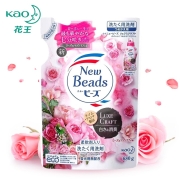 花王洗衣液玫瑰香洗衣液替换装680g衣物护色柔顺剂粉色日本进口