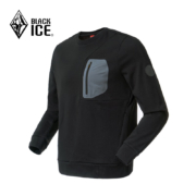 黑冰（BLACKICE） BLACKICE黑冰22秋冬新款男款圆领卫衣运动休闲套头长袖上衣F1201 黑灰 L