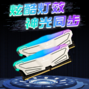 金百达（KINGBANK）16GB(8G×2)套装 DDR4 3200 台式机内存条-幻光RGB灯条