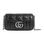 20日20点、PLUS会员：GUCCI 古驰 GG Marmont系列 黑色超迷你手袋 476433 DTD5N 1000