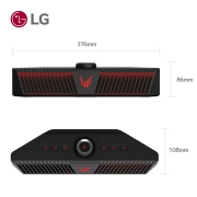 LG GP9音响 新款便携式游戏条形音箱 FPS和RTS声音模式 3D游戏音效7.1环绕声 RGB灯 HRTF算法 内置HIFI 蓝牙连接游戏电竞音响 内置麦克风LG Ultra Gear GP9音响