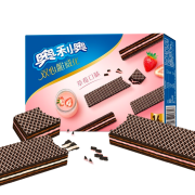 PLUS会员：奥利奥（Oreo） 双口味三层夹心饼干 草莓味 16条装 192g