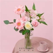 天猫U先：REFLOWER 花点时间 落日霞光混合花束