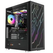 双11预售、20点开始：aigo 爱国者 炫影5 RGB ATX机箱 全侧透 黑色