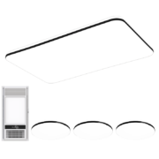 20点开始预售、PLUS会员：NVC Lighting 雷士照明 全屋超薄灯具套餐 智控客厅+卧室*3+浴霸