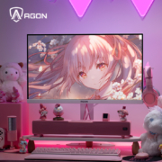 AOC AGON 27英寸 2K 170Hz IPS广色域 HDR400 快速液晶1ms 樱花粉 旋转升降 PS4游戏电竞电脑显示器 AG275QXR