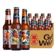 帼纹 三口味混合装（白桃/橙香/白啤）300ml*12瓶