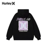 Hurley 卫衣情侣外套oversize宽松秋冬季加绒加厚保暖男女连帽衣服