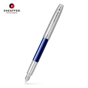 犀飞利（Sheaffer）钢笔 100系列 商务办公学生书法练字墨水笔 蓝珐琅F尖