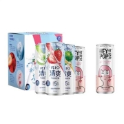 天猫U先：RIO 锐澳 鸡尾酒5度清爽3口味+heypop气泡水礼盒装  330ml*5联罐