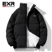 EXR 棉衣外套男士秋冬季加绒加厚棉服港风立领休闲棉袄潮流面包服