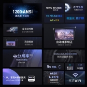 万利达（malata）S5 投影仪家用 投影机 智能家庭影院（25大突破升级 全自动对焦 自动梯形校正 亮度提升）