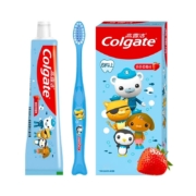 高露洁（Colgate）海底小纵队儿童牙膏牙刷套装  草莓味 防蛀固齿6岁+