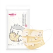 有券的上：维德 WELLDAY 儿童医用口罩 6-12岁 黄色小狗 10只*2件