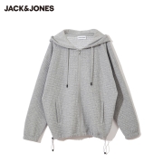 聚划算百亿补贴：JackJones 杰克琼斯男士 华夫格开衫连帽卫衣