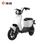 雅迪（yadea）电动车DN2新国标电动自行车48V12AH铅酸长续航两轮电动车成人通勤小型轻便电瓶车 新塔夫绸白