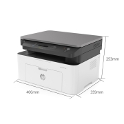 惠普（HP） 打印机1005w/126nw/136wm/nw/a a4黑白激光复印扫描办公家用 136a USB线连接/110A硒鼓