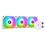 利民(Thermalright) AQUA ELITE 360 WHITE ARGB 一体式水冷散热器C12CW-S风扇 多平台全金属扣具ARGB冷头