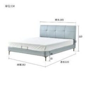 KUKa 顾家家居 真皮头层牛皮床 排骨架款 180*200cm