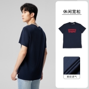 Levi's李维斯男士T恤2022夏季新款潮牌经典logo印花重磅情侣短袖