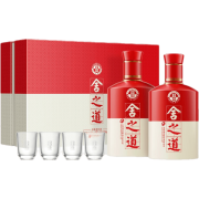PLUS会员：沱牌舍得 舍得酒 舍之道礼盒装 浓香型白酒  50度 500ml*2瓶 礼盒装