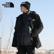 北面三合一男外套TheNorthFace秋冬新款户外运动服加厚 保暖两件套内胆滑雪服3M4M 3M4MUU7/美版/棉内胆 S