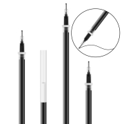 得力(deli)连中三元中性笔芯替芯 考试笔芯 学生大包装签字笔芯0.5mm 60支/桶DL-S793