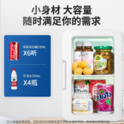 新飞（frestec）车载冰箱8L迷你冰箱小型母乳冰箱家用宿舍小冰箱化妆品美妆冰箱便携式车家两用恒温箱
