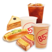 电子券 85度c 早餐套餐 面包饮料组合 优惠代金券