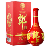 限地区、PLUS会员：LANGJIU 郎酒 红花郎 红十 第四代 53%vol 酱香型白酒 500ml 单瓶装