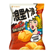 好丽友 薯片麻辣小龙虾味65g/袋*2件（共2包）