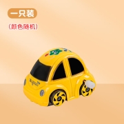 上弦发条宝宝小玩具儿童上链条会动的小汽车翻跟头 【孤单一只】Q萌发条甲虫车颜色随机
