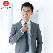 chasm半框商务钛合金近视眼镜男士防蓝光超轻可配有度数变色护眼